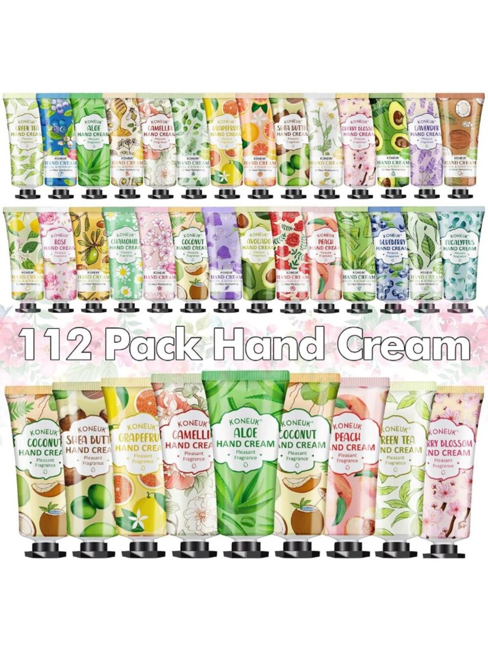 Moisturizing Hand Cream Set - 112 Pack, Bulk Gift Set for Women, Hydrating